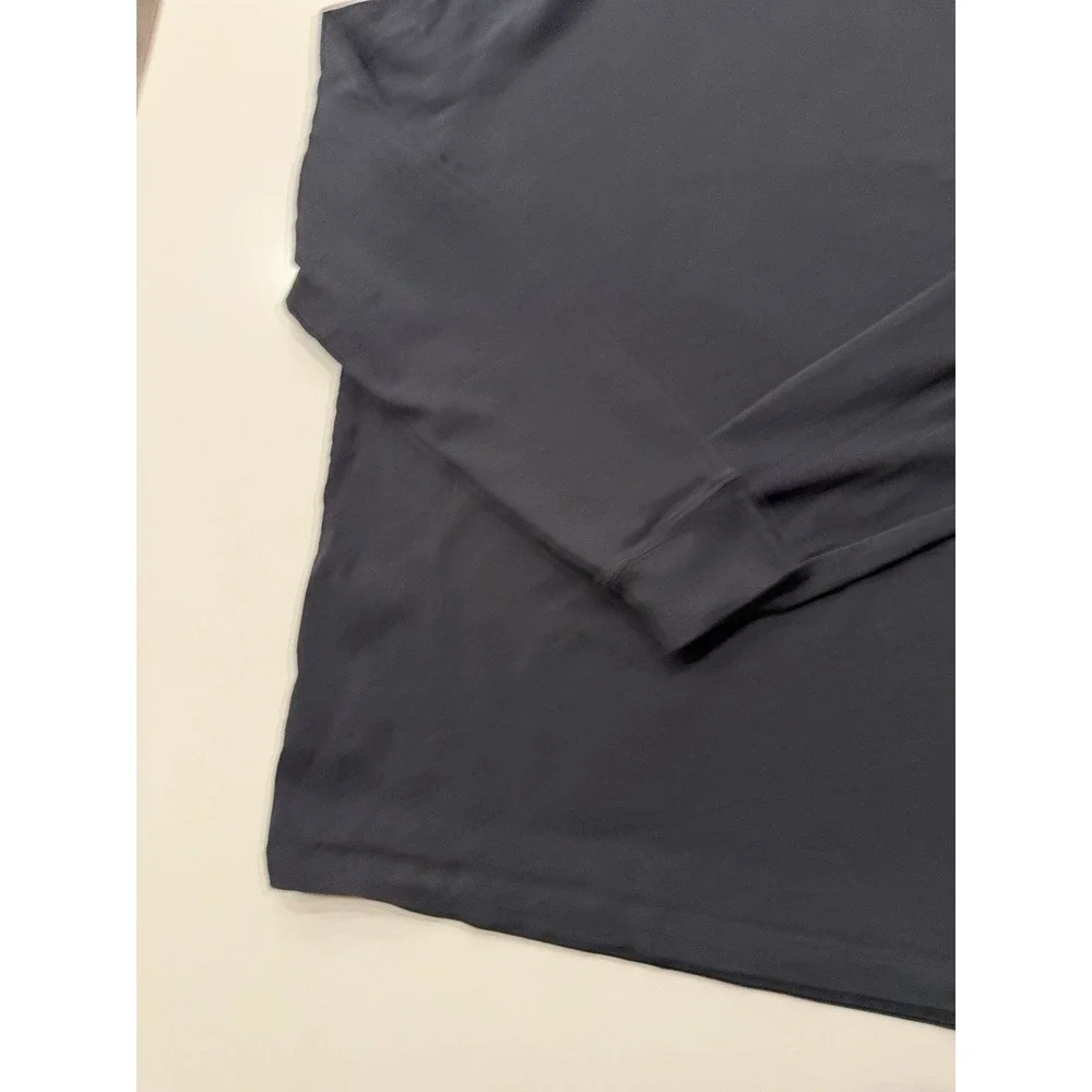 Jordan Sport LS Graphic Tee FD7004-011 Black Purple Aquatone Mens L